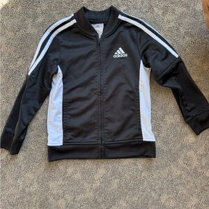 Adidas Black and White Track Jacket 4T